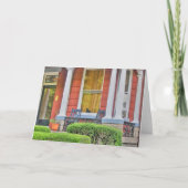 Kat in een venster kaart (Voorkant)