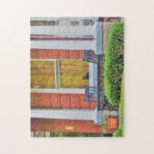 Kat in een venster legpuzzel (Verticaal)