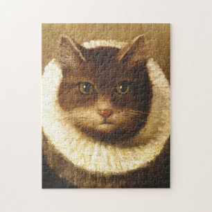 Kat in een Victoriaans  kunst  schilderen Legpuzzel