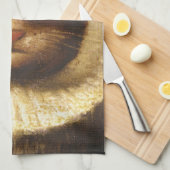 Kat in een Victoriaans  kunst  schilderen Theedoek (Quarter Fold)