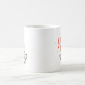 Kat in een vlakke koffiemok (Center)