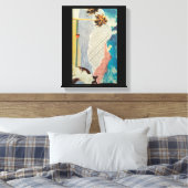 Kat in een vreemd landschap canvas afdruk (Insitu (Slaapkamer))