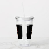Kat in Energiebesparende Modus Acryl Drinkbeker (Links)