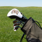Kat in Energiebesparende Modus Golfheadcover (Insitu)