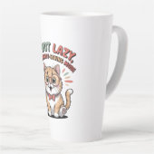 Kat in Energiebesparende Modus Latte Mok (Rechterhoek)