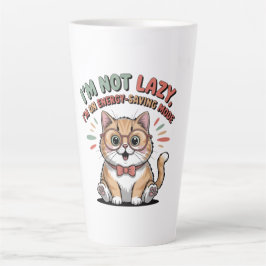 Kat in Energiebesparende Modus Latte Mok