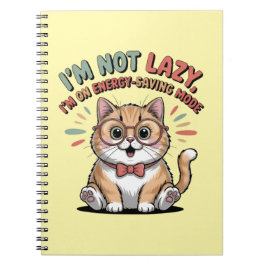 Kat in Energiebesparende Modus Notitieboek