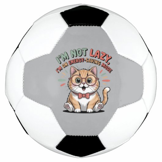 Kat in Energiebesparende Modus Voetbal (Voorkant)
