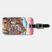 Kat in Florence Bagagelabel (Voorkant horizontaal)