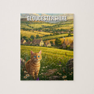 Kat in Gloucestershire Engeland Reizen Legpuzzel