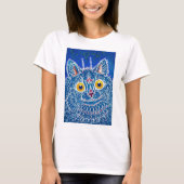 Kat in Gothic Style, Louis Wain T-shirt (Voorkant)