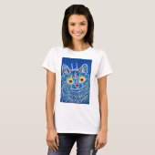 Kat in Gothic Style, Louis Wain T-shirt (Voorkant volledig)