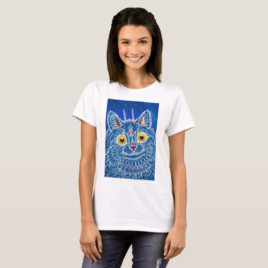 Kat in Gothic Style, Louis Wain T-shirt (Voorkant volledig)