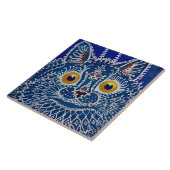 “Kat in gotische stijl” door Louis Wain Tegeltje (Zijkant)