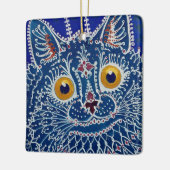 “Kat in gotische stijl” van Louis Wain Keramisch Ornament (Links)