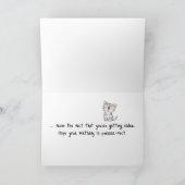 Kat in groene bladeren, Humor van zaterdag Kaart (Binnen)