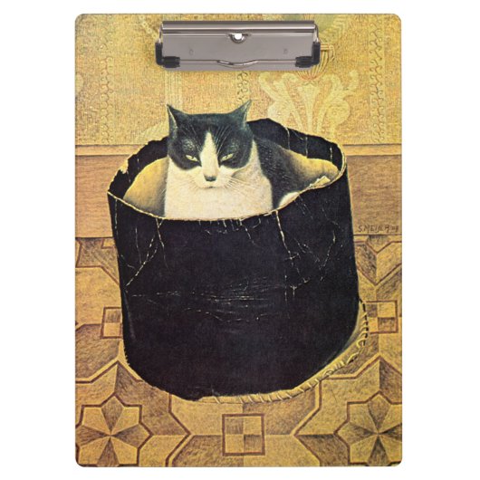 Kat in Hatbox, Solomon Meijer Klembord (Voorkant)