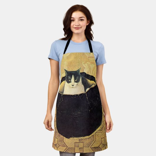 Kat in Hatbox, Solomon Meijer Schort (Gedragen)