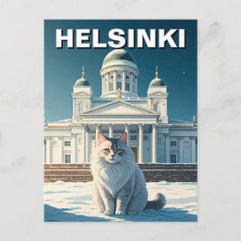 Kat in Helsinki Finland Reizen Briefkaart