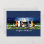 Kat in het Briefkaart van de Kunst van de Waterver (Voorkant / Achterkant)