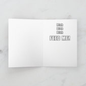 Kat in het Grappige Pet van de Kerstman Feestdagen Kaart (Binnen)