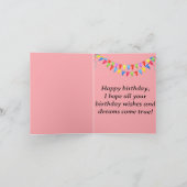  kat in het lint en Happy Birthday Kaart (Binnen)