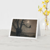 Kat in het Maanlicht, Alexandre Steinlen Kaart (Gele Bloem)