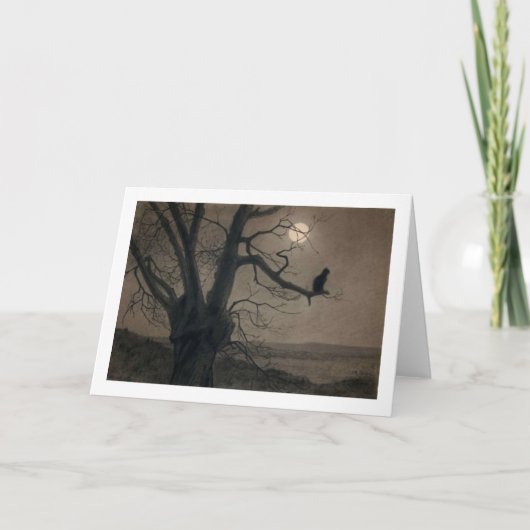 Kat in het Maanlicht, Alexandre Steinlen Kaart (Voorkant)