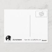 Kat in het najaar - herfst briefkaart (Achterkant)
