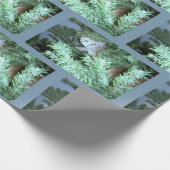 Kat in het omlooppapier van de boom cadeaupapier (Hoek)