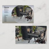 Kat in het park visitekaartje (Voorkant / Achterkant)