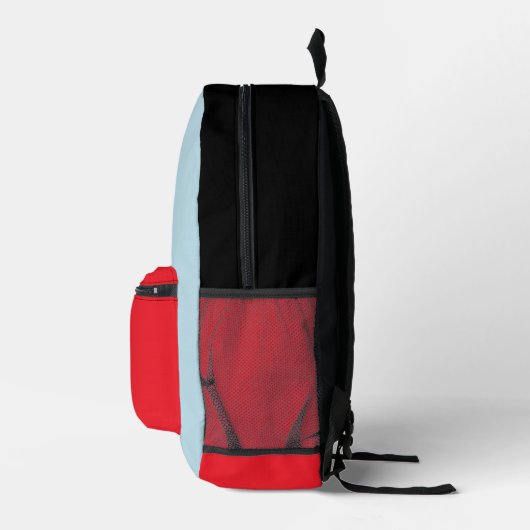 Kat in het Pet | B&W-tekst Bedrukte Rugzak (Rechts)