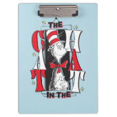 Kat in het Pet | B&W-tekst Klembord (Voorkant)