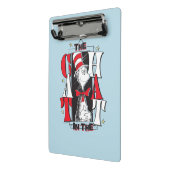 Kat in het Pet | B&W-tekst Mini Klembord (Angled2)