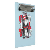 Kat in het Pet | B&W-tekst Mini Klembord (Schuin)