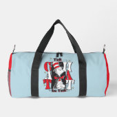 Kat in het Pet | B&W-tekst Plunjezak (Achterkant)