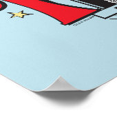 Kat in het Pet | B&W-tekst Poster (Hoek)