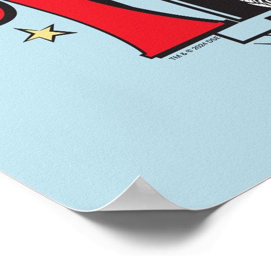 Kat in het Pet | B&W-tekst Poster (Hoek)