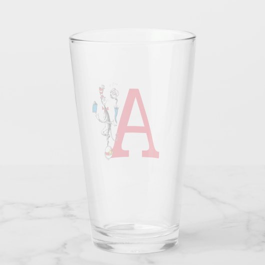 Kat in het Pet Balancing Act Monogram Z Glas (Achterkant)