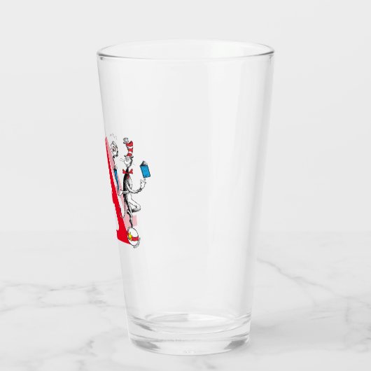 Kat in het Pet Balancing Act Monogram Z Glas (Links)