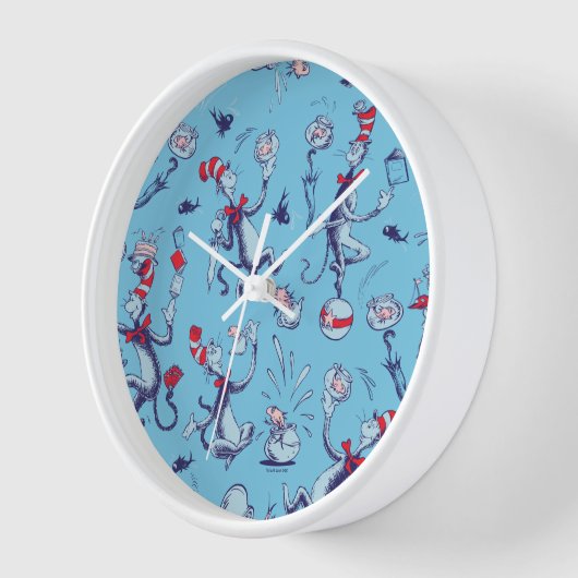 Kat in het Pet | Blauw patroon (Hoek)