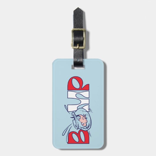 Kat in het Pet | bobbel Bagagelabel (Voorkant verticaal)