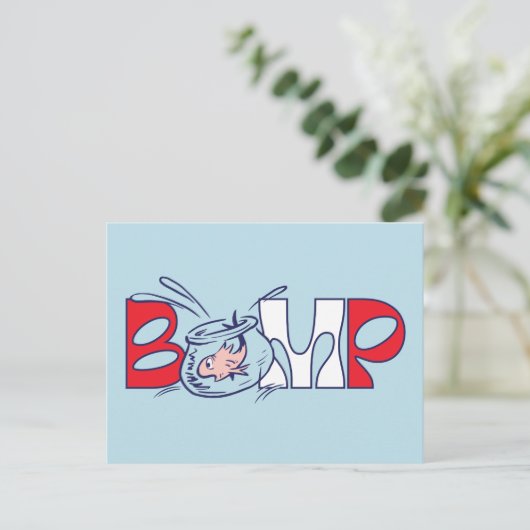 Kat in het Pet | bobbel Briefkaart (Staand voorkant)