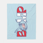 Kat in het Pet | bobbel Fleece Deken (Voorkant)