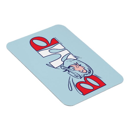 Kat in het Pet | bobbel Magneet (Rechterzijde)