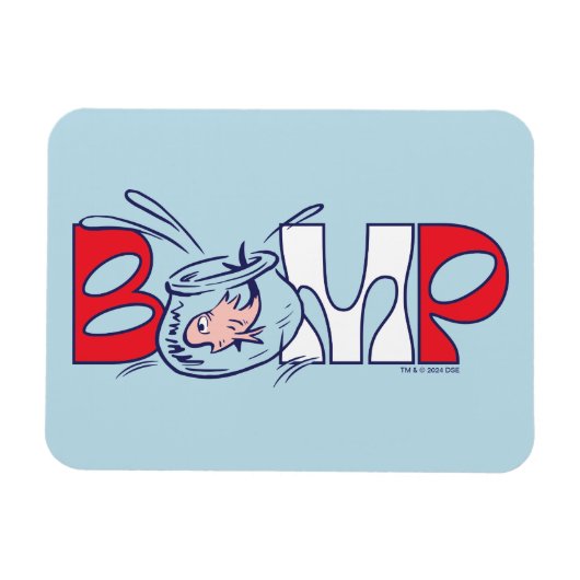 Kat in het Pet | bobbel Magneet (Horizontaal)