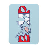 Kat in het Pet | bobbel Magneet (Verticaal)