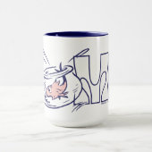 Kat in het Pet | bobbel Mok (Midden)