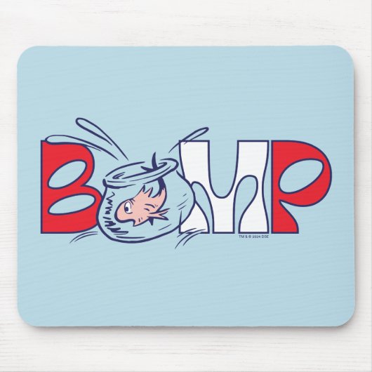 Kat in het Pet | bobbel Muismat (Voorkant)