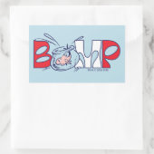 Kat in het Pet | bobbel Rechthoekige Sticker (Tas)